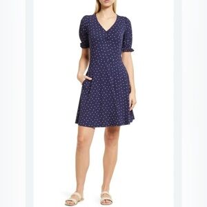 Boden | Dresses | Emilia Embroidered Dress In Navy Blue Size 4r | Poshmark